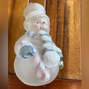 Frosty Snowman Holiday Ornament